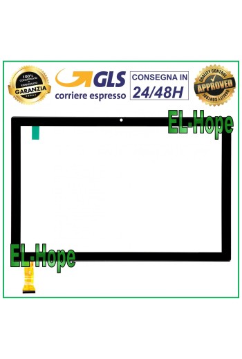 TOUCHSCREEN-GLAS MEDIACOM SMARTPAD 10 AZIMUT 2 M-SP1AZ2T 1AZ2T ORIGINAL SCHWARZ