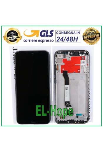 LCD-DISPLAY + ORIGINALRAHMEN XIAOMI REDMI NOTE 8T M1908C3XG TOUCHSCREEN SCHWARZ