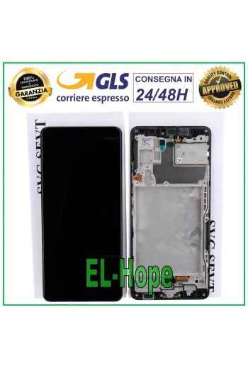 ORIGINALRAHMEN LCD-DISPLAY SAMSUNG GALAXY M42 5G 2020 SM-M426 TOUCHSCREEN SCHWARZ
