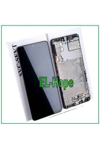 ORIGINALRAHMEN LCD-DISPLAY SAMSUNG GALAXY M42 5G 2020 SM-M426 TOUCHSCREEN SCHWARZ