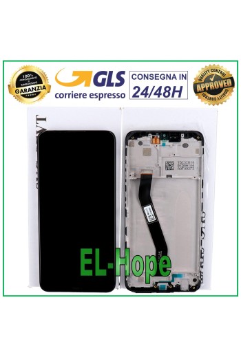 LCD-DISPLAY + RAHMEN ORIGINAL XIAOMI REDMI 8 M1908C3IG TOUCHSCREEN SCHWARZES GLAS