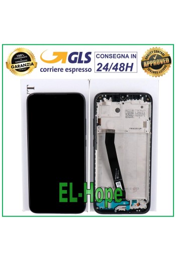 ORIGINAL LCD-DISPLAY + RAHMEN XIAOMI REDMI 7 M1810F6LE G TOUCHSCREEN SCHWARZES GLAS