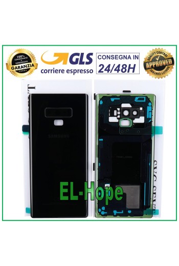 ORIGINAL SAMSUNG GALAXY NOTE 9 SM-N960 BATTERIEABDECKUNG SCHWARZE RÜCKSEITE