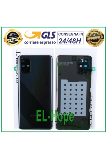 ORIGINAL SAMSUNG GALAXY A71 SM-A715 BATTERIEABDECKUNG SCHWARZ RÜCKSEITE