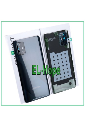 ORIGINAL SAMSUNG GALAXY A71 SM-A715 BATTERIEABDECKUNG SCHWARZ RÜCKSEITE