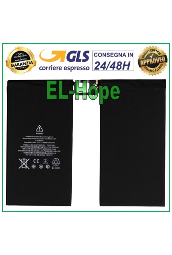 LI-ION-ERSATZAKKU FÜR APPLE IPAD PRO 12.9 A1577 A1584 A1652 10307 mAh
