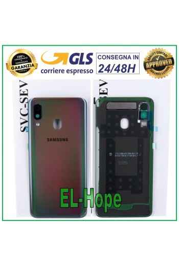 ORIGINAL SAMSUNG GALAXY A40 SM-A405 BATTERIEABDECKUNG SCHWARZ RÜCKSEITE