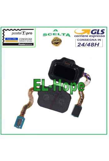 HOME-TASTE FÜR SAMSUNG GALAXY S8 SM-G950F FINGERABDRUCK FINGERABDRUCKSENSOR SCHWARZ