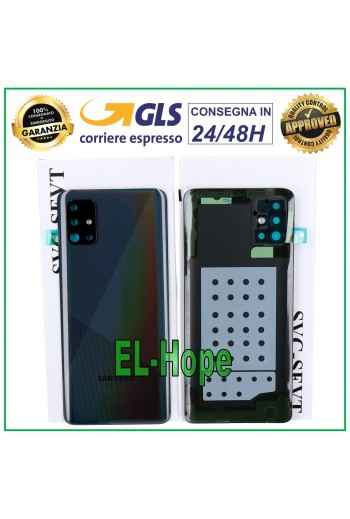ORIGINAL SAMSUNG GALAXY A51 SM-A515 BATTERIEABDECKUNG SCHWARZ RÜCKSEITE