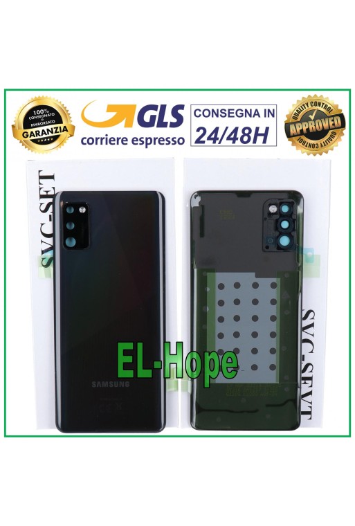 ORIGINAL SAMSUNG GALAXY A41 SM-A415 BATTERIEABDECKUNG SCHWARZ RÜCKSEITE