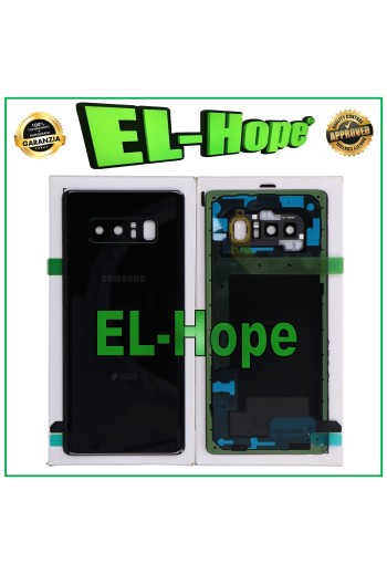 ORIGINAL SAMSUNG GALAXY NOTE 8 SM-N950 BATTERIEABDECKUNG SCHWARZE RÜCKSEITE