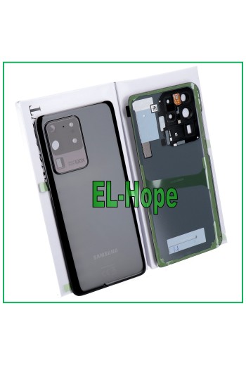 ORIGINAL SAMSUNG GALAXY S20 ULTRA SM-G988 BATTERIEABDECKUNG RÜCKSEITE GLAS SCHWARZ
