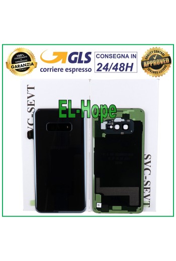 ORIGINAL SAMSUNG GALAXY S10E SM-G970 BATTERIEABDECKUNG SCHWARZ RÜCKSEITE