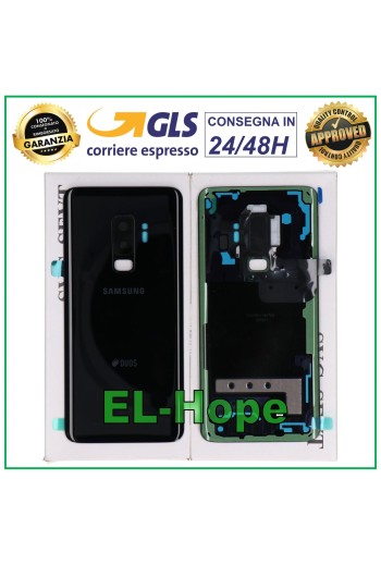ORIGINAL SAMSUNG GALAXY S9 PLUS SM-G965 FN BATTERIEABDECKUNG SCHWARZ