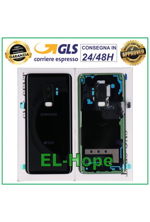 ORIGINAL SAMSUNG GALAXY S9 PLUS SM-G965 FN BATTERIEABDECKUNG SCHWARZ