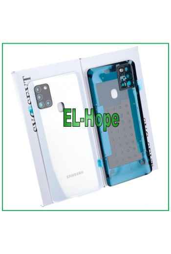 ORIGINAL SAMSUNG GALAXY A21S SM-A217 AKKU-ABDECKUNG WEISS RÜCKSEITE