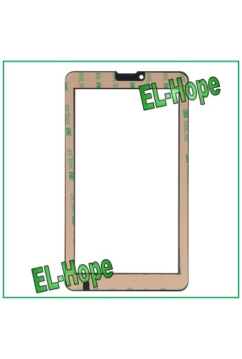GLAS FÜR TOUCHSCREEN MAJESTIC TAB 747 GLAS ORIGINAL SCHWARZ + DOPPELSEITIGER KLEBER