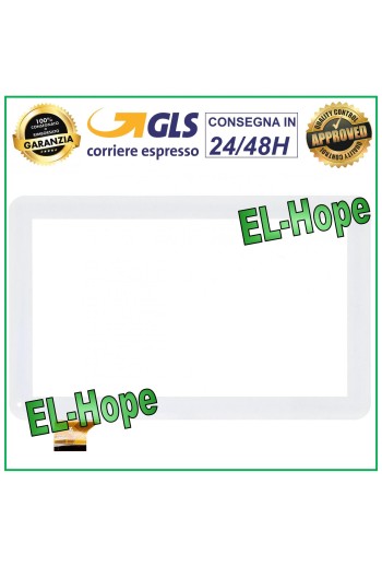 TOUCHSCREEN-GLAS MEDIACOM I10A3G M-MPI10A3G SmartPad i10 3G ORIGINAL WEISS