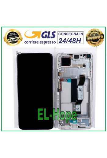 ORIGINALRAHMEN LCD-DISPLAY XIAOMI Mi 10T /10T Pro REDMI K30S TOUCH SILBERGLAS