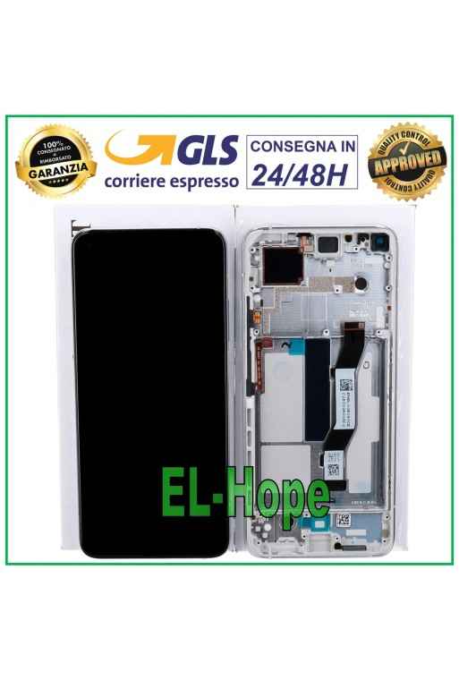 ORIGINALRAHMEN LCD-DISPLAY XIAOMI Mi 10T /10T Pro REDMI K30S TOUCH SILBERGLAS