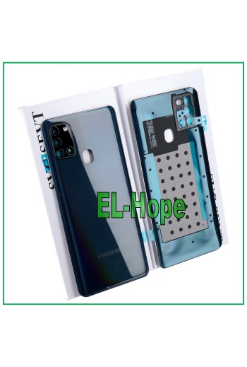 ORIGINAL SAMSUNG GALAXY A21S SM-A217 RÜCKSEITE ABDECKUNG SCHWARZES GLAS