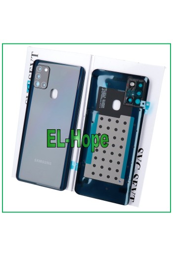 ORIGINAL SAMSUNG GALAXY A21S SM-A217 RÜCKSEITE ABDECKUNG SCHWARZES GLAS