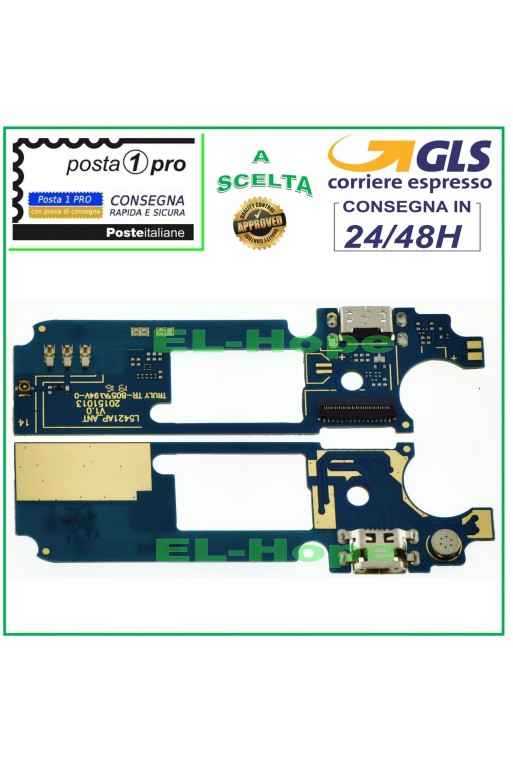 LADEANSCHLUSS FLACH FLEX WIKO PULP 4G + MIKROFON DOCK PCB MICRO USB LADEN