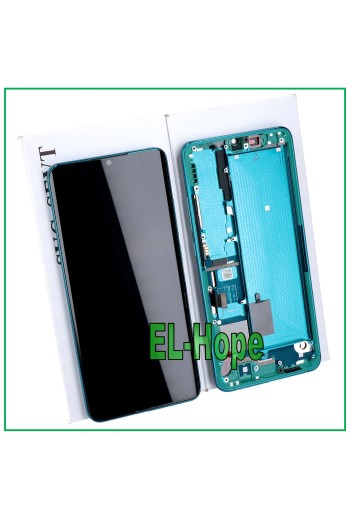 ORIGINAL TOUCH LCD DISPLAY XIAOMI MI NOTE 10 LITE MZB9218EU RAHMEN GRÜN