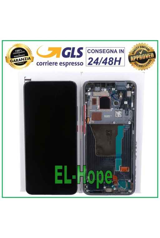 ORIGINAL LCD-DISPLAYRAHMEN XIAOMI POCO F2 PRO M2004J11G TOUCHSCREEN-GLAS SCHWARZ