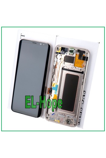 ORIGINALRAHMEN LCD-DISPLAY SAMSUNG GALAXY S8 PLUS SM-G955 TOUCHSCREEN GOLD