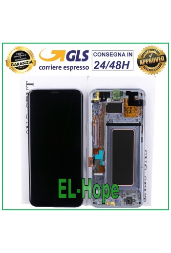 ORIGINALRAHMEN LCD-DISPLAY SAMSUNG GALAXY S8+ PLUS SM-G955 F TOUCHSCREEN LILA