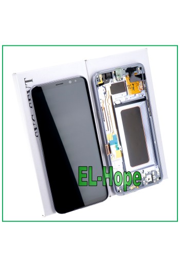 ORIGINALRAHMEN LCD-DISPLAY SAMSUNG GALAXY S8+ PLUS SM-G955 F TOUCHSCREEN LILA