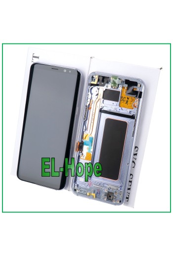 ORIGINALRAHMEN LCD-DISPLAY SAMSUNG GALAXY S8+ PLUS SM-G955 F TOUCHSCREEN LILA