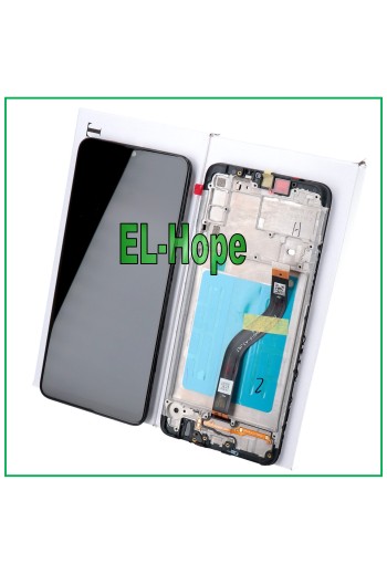 ORIGINAL LCD-RAHMENDISPLAY SAMSUNG GALAXY A20S SM-A207 TOUCHSCREEN SCHWARZES GLAS
