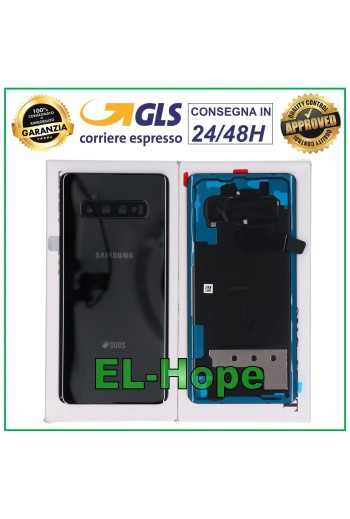 ORIGINAL SAMSUNG GALAXY S10 PLUS SM-G975 RÜCKSEITE COVER KERAMIK SCHWARZ BATTERIEABDECKUNG