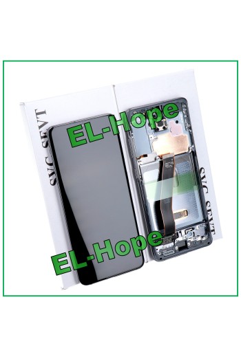 LCD-DISPLAY + ORIGINALRAHMEN SAMSUNG GALAXY S20 SM-G980 G981 TOUCH SCHWARZ GRAU