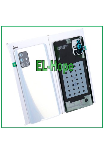 ORIGINAL SAMSUNG GALAXY A71 SM-A715 BATTERIEABDECKUNG WEISS RÜCKSEITE