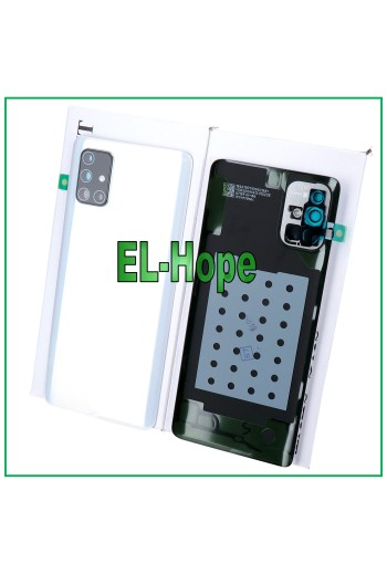 ORIGINAL SAMSUNG GALAXY A71 SM-A715 BATTERIEABDECKUNG WEISS RÜCKSEITE