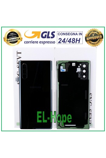 ORIGINAL SAMSUNG GALAXY NOTE 10 SM-N970 BATTERIEABDECKUNG RÜCKSEITE SCHWARZ