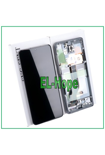 ORIGINALRAHMEN LCD-DISPLAY SAMSUNG GALAXY S20+ PLUS SM-G985 G986 5G TOUCH GRAU