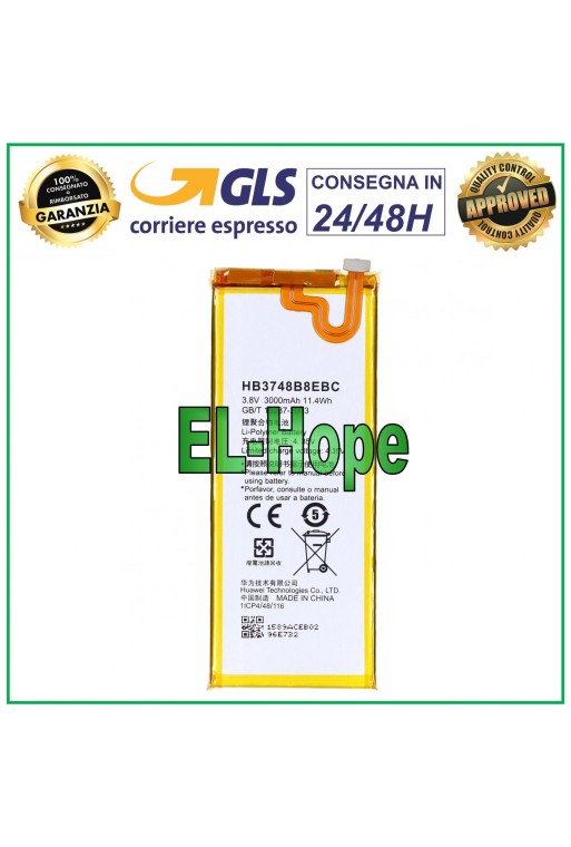 AKKU HB3748B8EBC FÜR HUAWEI ASCEND G7 / G7-L01 L03 3000 mAh GLEICH ORIGINAL