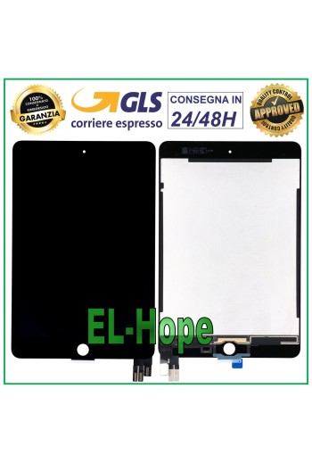 LCD-DISPLAY + TOUCHSCREEN FÜR APPLE IPAD MINI 5 A2133 2124 2125 2126 SCHWARZES GLAS