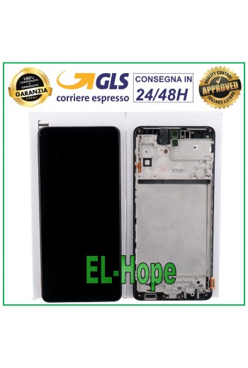 ORIGINAL LCD-DISPLAY + RAHMEN SAMSUNG GALAXY M51 2020 SM-M515F M515 TOUCHSCREEN