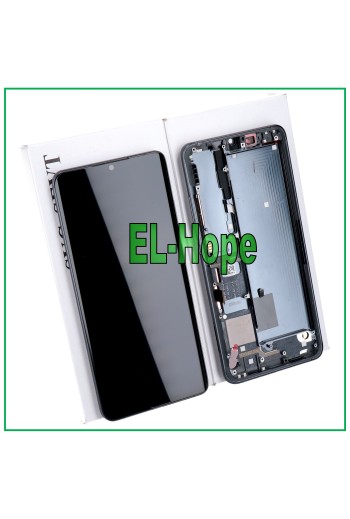 ORIGINALRAHMEN LCD-DISPLAY XIAOMI Mi NOTE 10 /10 Pro TOUCHSCREEN SCHWARZ ANLAUFEND
