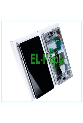 ORIGINALRAHMEN LCD-DISPLAY SAMSUNG GALAXY S21 ULTRA SM-G998 TOUCHSCREEN SILBER
