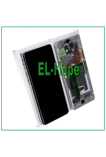 ORIGINALRAHMEN LCD-DISPLAY SAMSUNG GALAXY S20 ULTRA SM-G988 TOUCHSCREEN WEISS