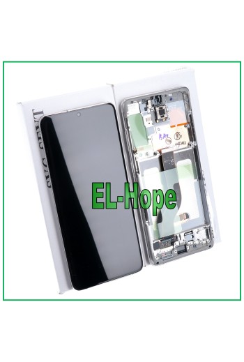 ORIGINALRAHMEN LCD-DISPLAY SAMSUNG GALAXY S20 PLUS SM-G985 G986 5G TOUCH WEISS