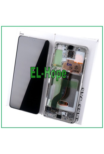 ORIGINALRAHMEN LCD-DISPLAY SAMSUNG GALAXY S20 PLUS SM-G985 G986 5G TOUCH WEISS