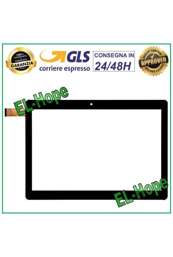 TOUCHSCREEN-GLAS-TABLET MAJESTIC TAB 714 4G DIGITIZER 10,1  ORIGINAL SCHWARZ