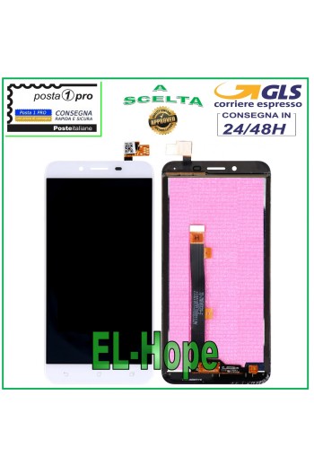 LCD-DISPLAY FÜR ASUS ZENFONE 3 MAX 5.5 ZC553KL X00DD X00DS TOUCHSCREEN WEISS